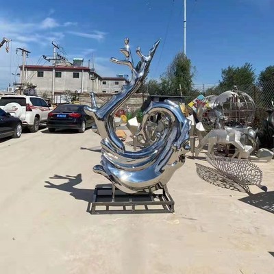 不銹鋼雕塑抽象設(shè)計(jì) 藝術(shù)創(chuàng)意景觀(guān)雕塑 澤業(yè)雕塑廠(chǎng)家 商場(chǎng)景觀(guān)雕塑